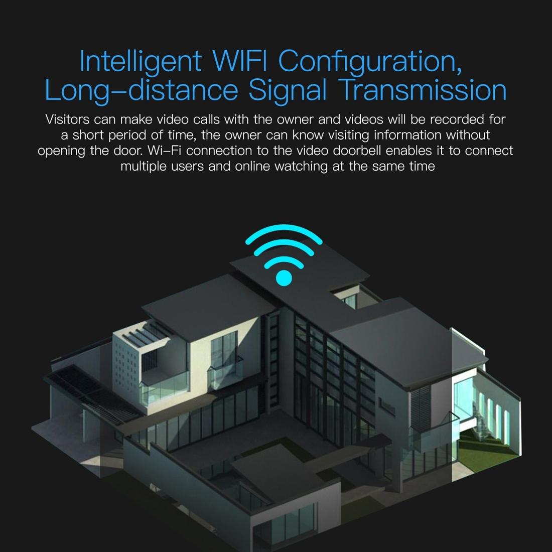 Waterproof Wifi Door Camera With Night Vision - 1080P 10