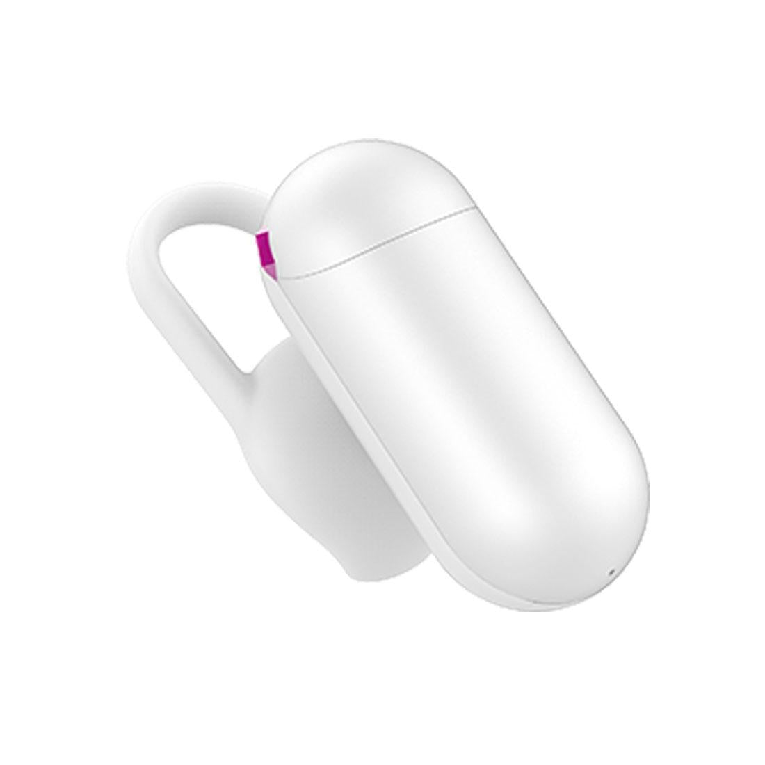 Q12 Mini Wireless Bluetooth Earphones with Mic - Ultra-light - White