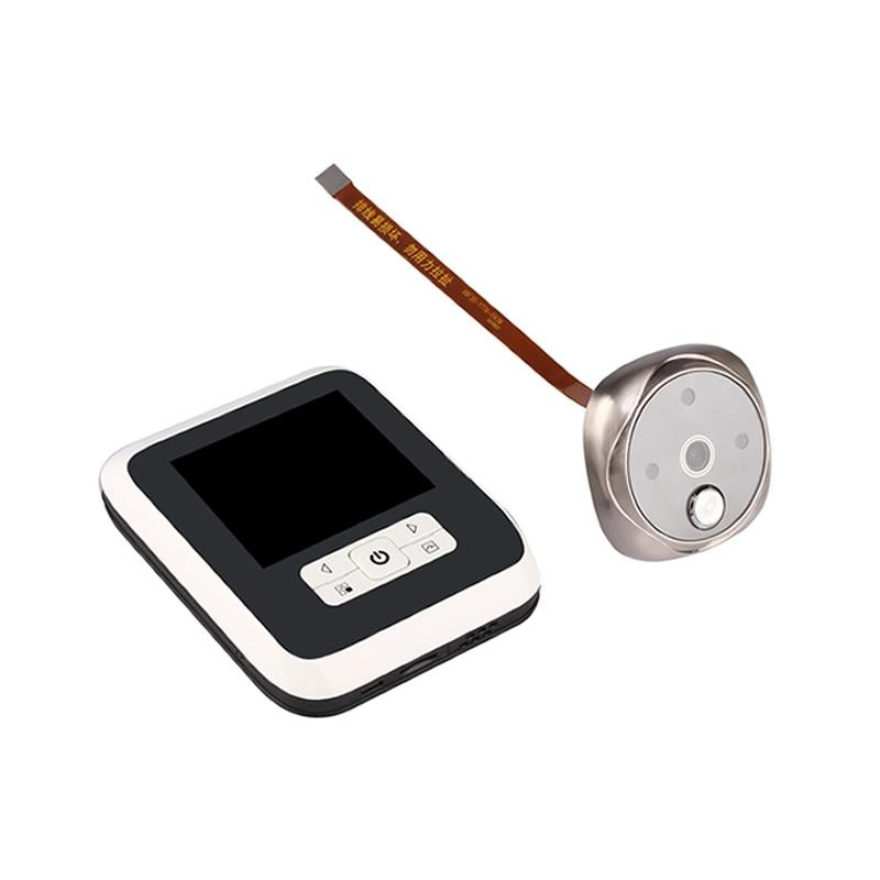 3.0 Tft Display Digital Door Viewer With 3.0Mp Camera Tf Card Support & Night Vision - 32Gb Max - White 3