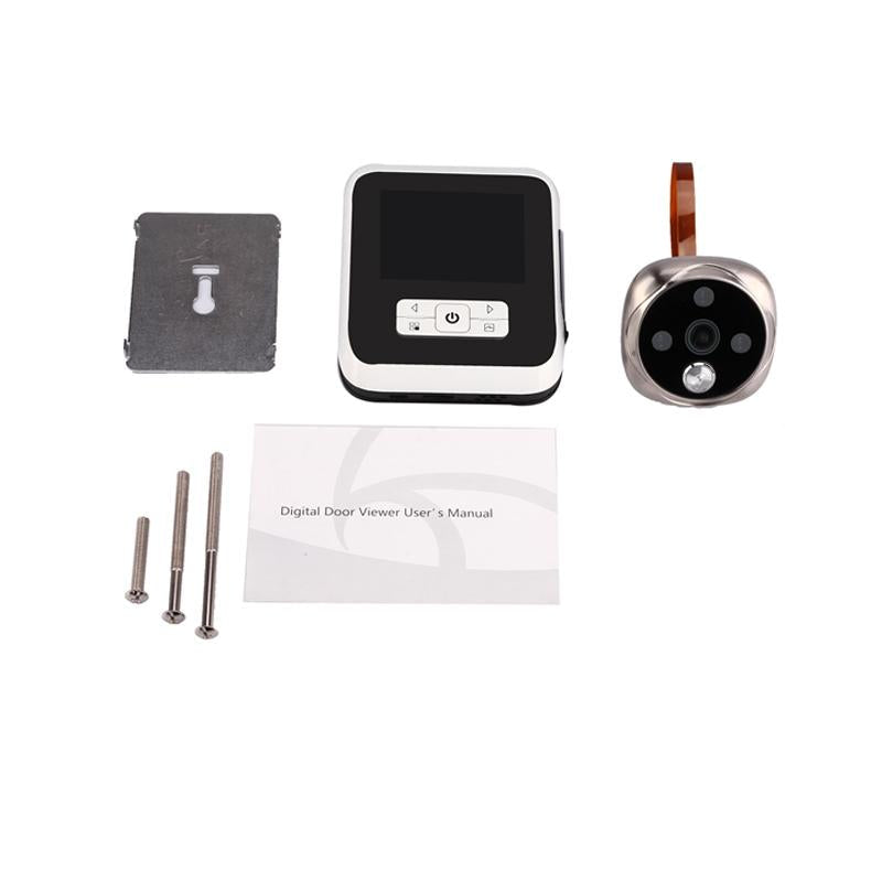 3.0 Tft Display Digital Door Viewer With 3.0Mp Camera Tf Card Support & Night Vision - 32Gb Max - White 8