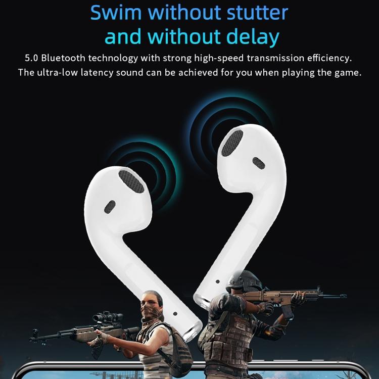 Wireless t & g Tg11 Tws Bluetooth Earphones with Charging Box - White 10