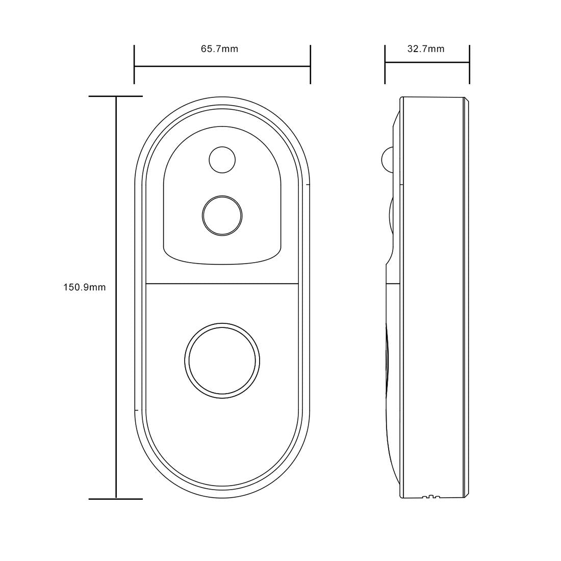 Smart Wifi Video Doorbell With Night Vision & Remote Monitoring - White 9