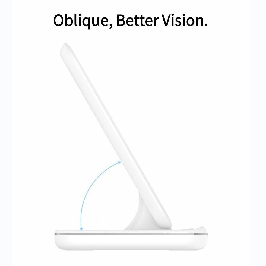 3 In 1 Magnetic Wireless Charger With Touch Ring Light - White 4