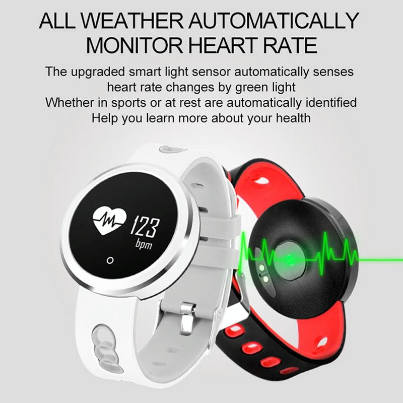 0.95 Inch Hd Oled Screen Display Bluetooth Smart Bracelet Ip68 Waterproof Support Pedometer / Sedentary Reminder / Heart Rate Monitor / Sleep Monitor Compatible With Android And Ios Phones - White 9