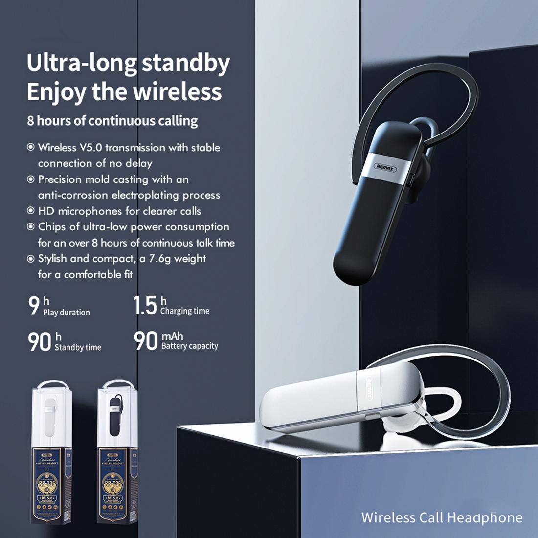 Wireless Bluetooth 5.0 Earphone with Hanging Ear Design - White 3