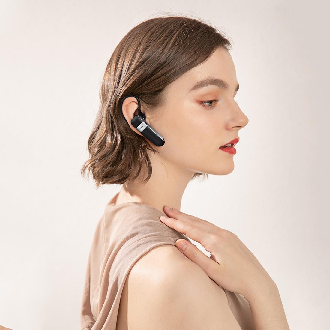 Wireless Bluetooth 5.0 Earphone with Hanging Ear Design - White 5
