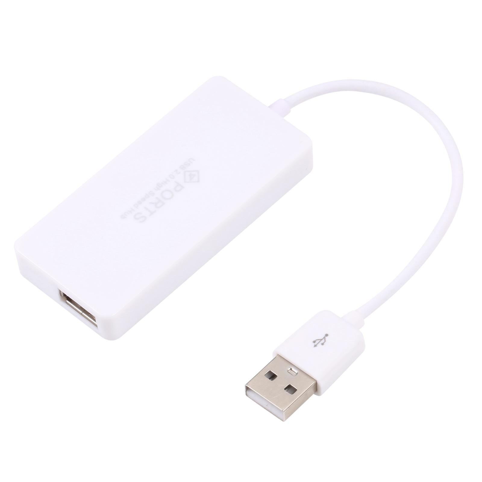 4-Port Usb 2.0 Hub Easy Plug & Play White 3