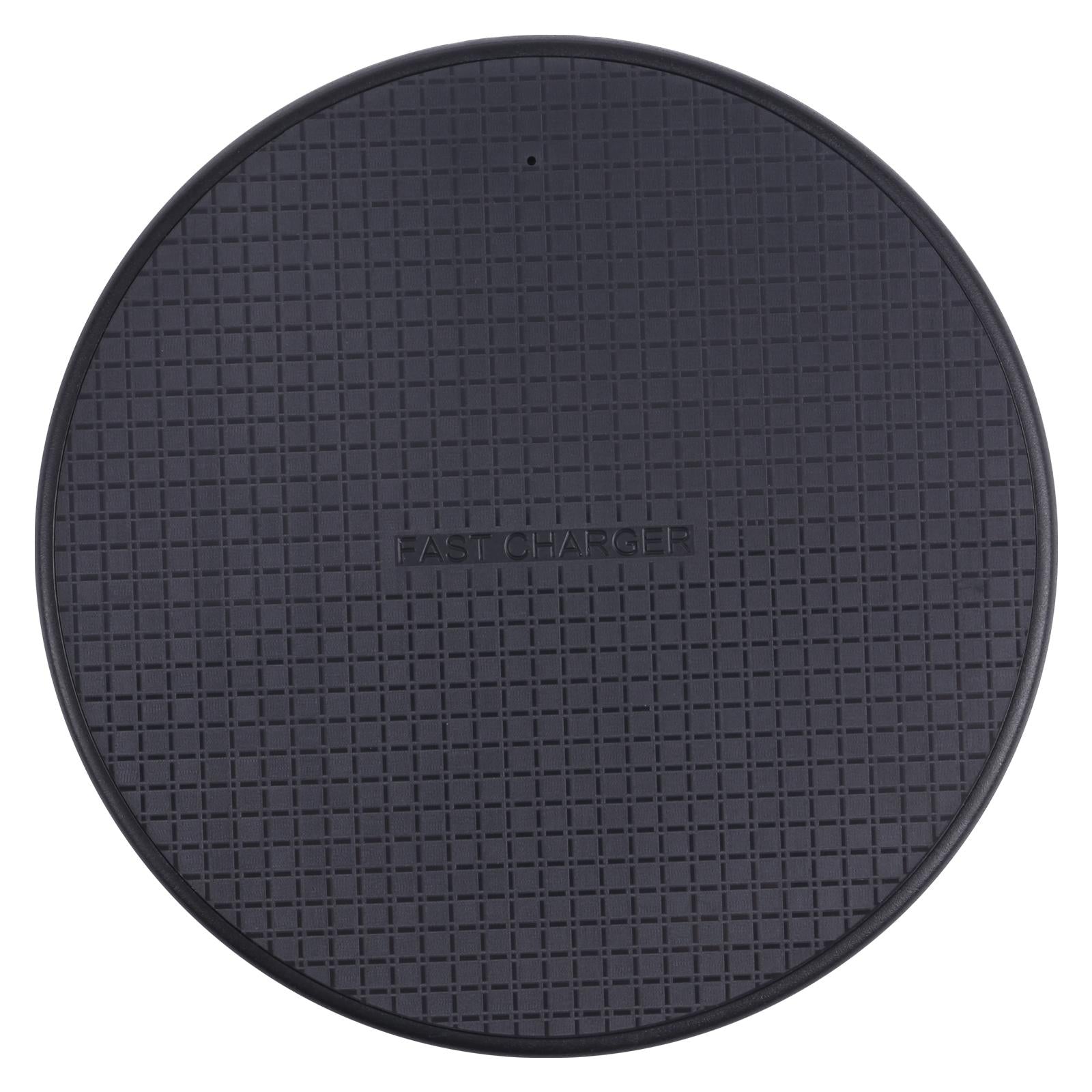 10W Plaid Pattern Round Wireless Charger - White 3