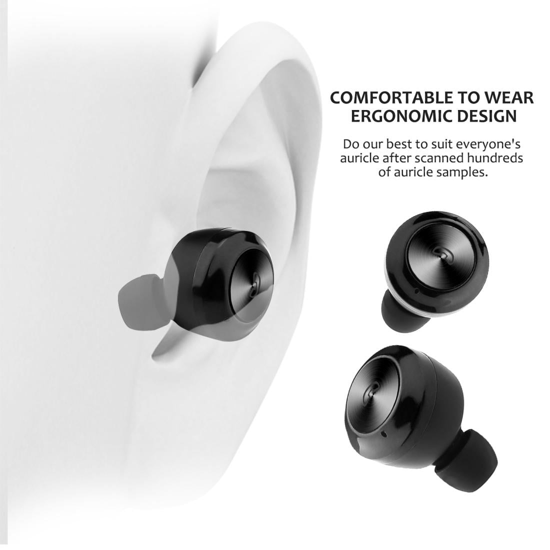 Bluetooth 5.0 Earphones with Magnetic Charging Box - Wireless - White 5