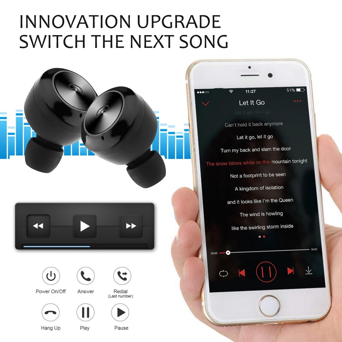 Bluetooth 5.0 Earphones with Magnetic Charging Box - Wireless - White 6