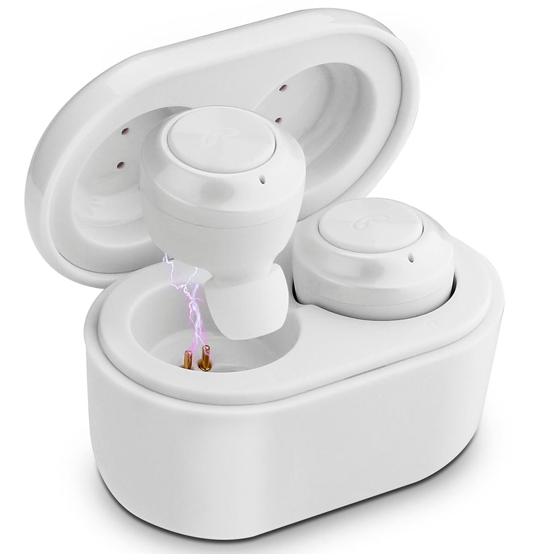 Bluetooth 5.0 Earphones with Magnetic Charging Box - Wireless - White 9