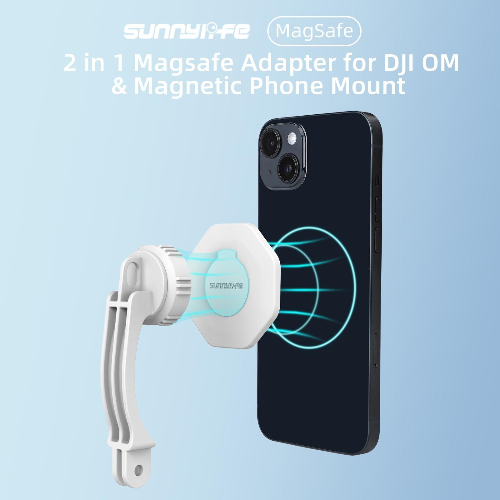 Phone Holder for Dji Om6 / 5 / 4 / 4 Se with Zj561 Magsafe Adapter 3