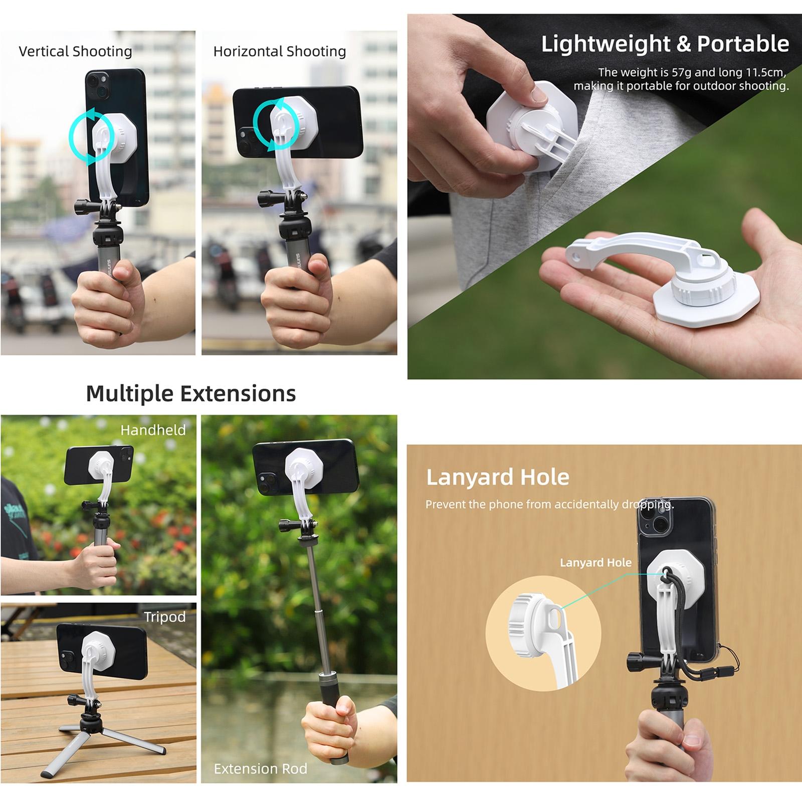 Phone Holder for Dji Om6 / 5 / 4 / 4 Se with Zj561 Magsafe Adapter 5