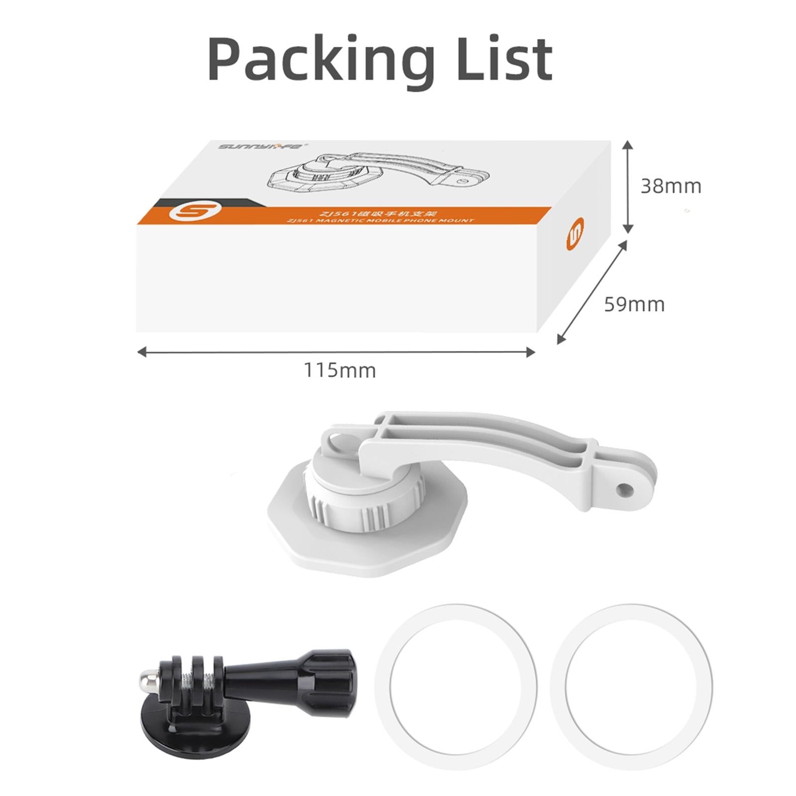 Phone Holder for Dji Om6 / 5 / 4 / 4 Se with Zj561 Magsafe Adapter 8