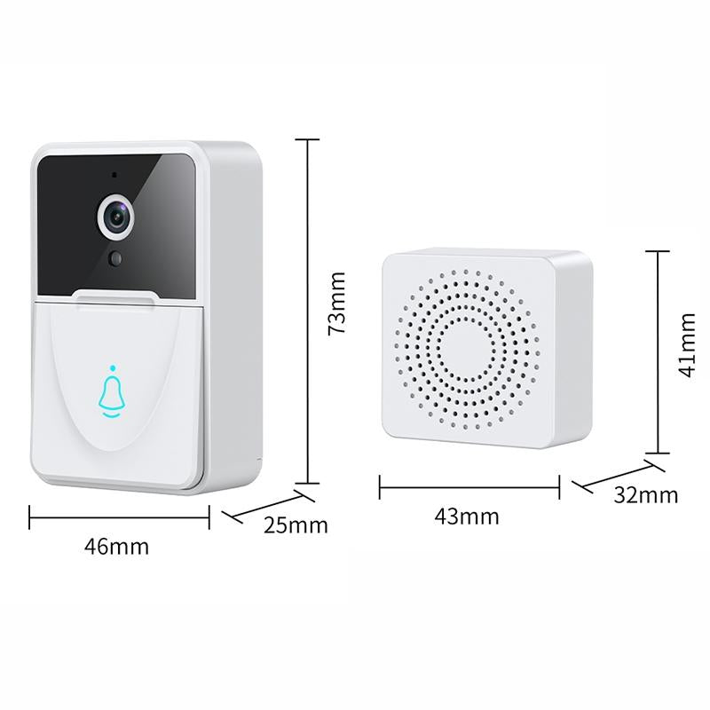 Smart Video Doorbell With Chime And Night Vision - White 3