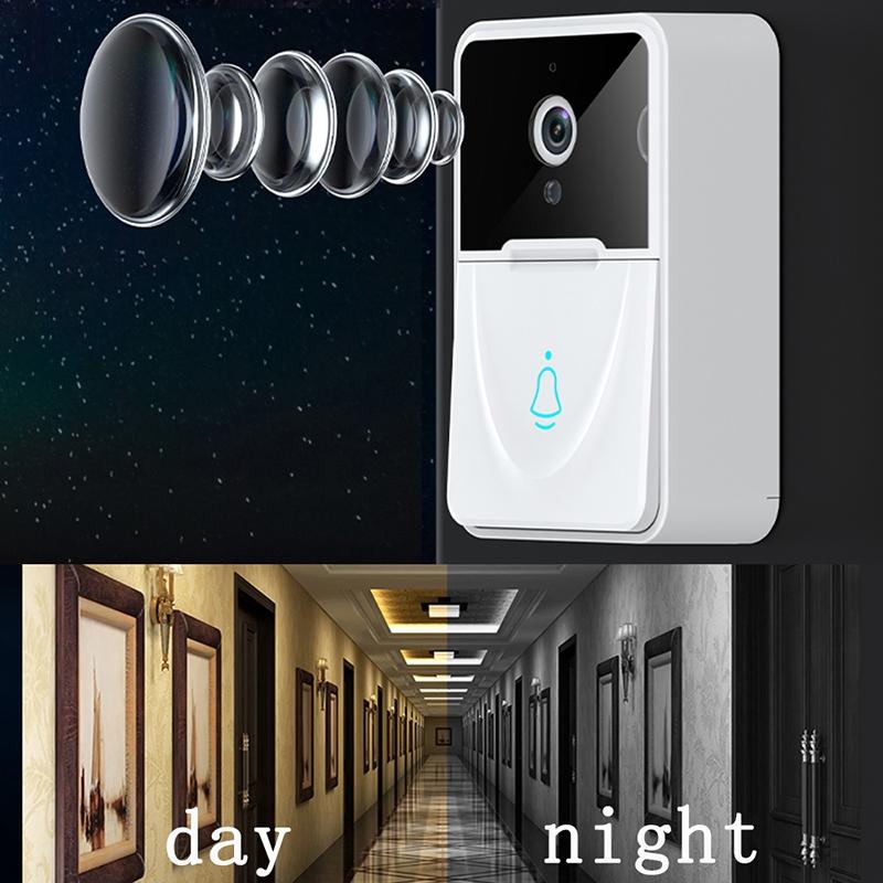 Smart Video Doorbell With Chime And Night Vision - White 5