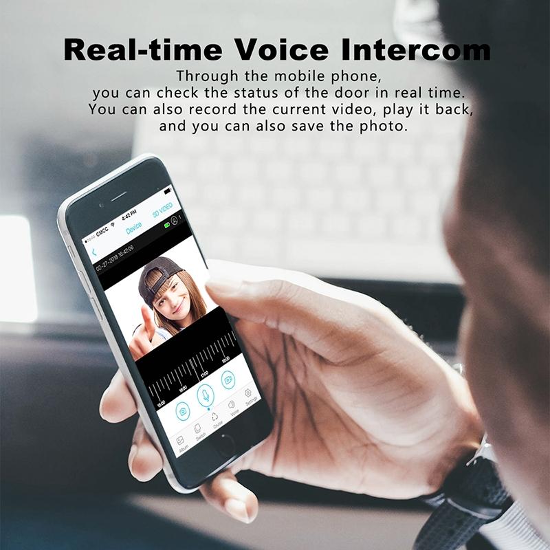 Smart Wifi Video Doorbell With Motion Detection & Two-Way Intercom - White 13