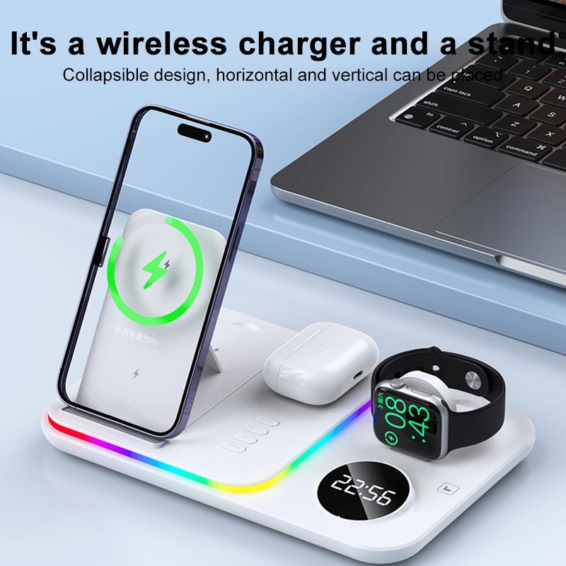 30W Wireless Charger Multifunctional - White 5
