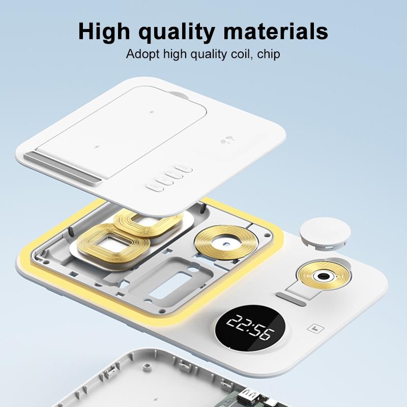 30W Wireless Charger Multifunctional - White 6