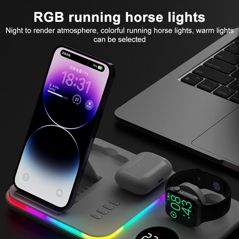 30W Wireless Charger Multifunctional - White 10