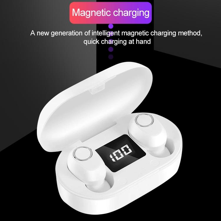 Wireless Touch Bluetooth Headset with Smart Magnetic Charging - Dt-13 - White 6