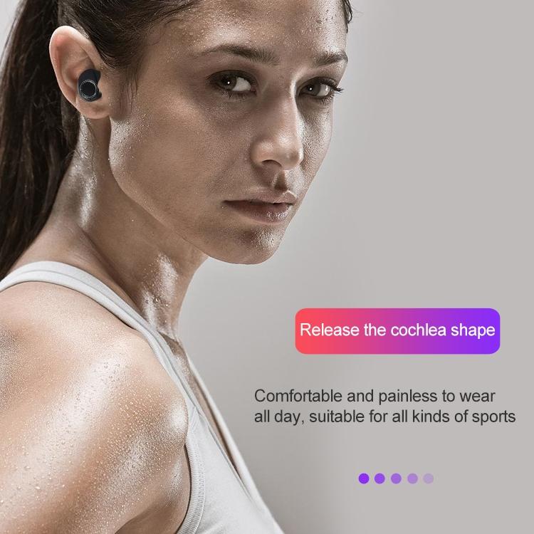 Wireless Touch Bluetooth Headset with Smart Magnetic Charging - Dt-13 - White 9