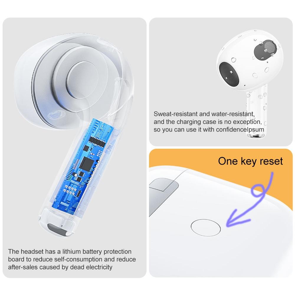 Pro True Wireless Stereo Bluetooth Earphones - White 5