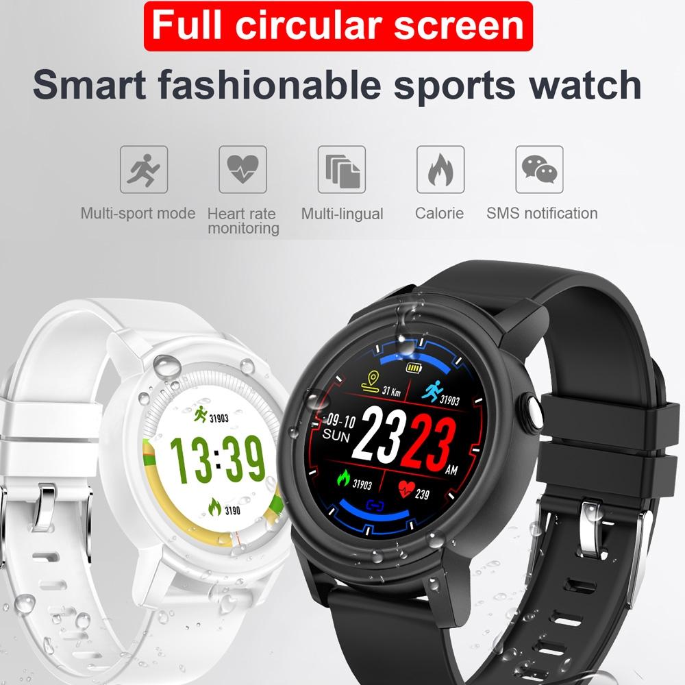 Smart Bracelet With Call Reminder Heart Rate & Sleep Monitoring - White 6
