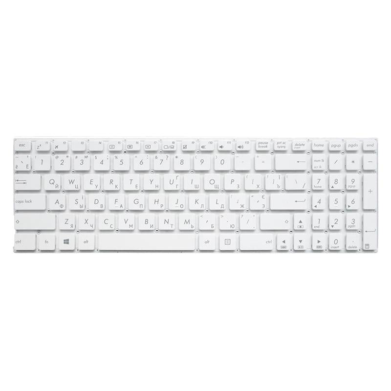 Russian Keyboard for Asus X556 Series - Black - White 3