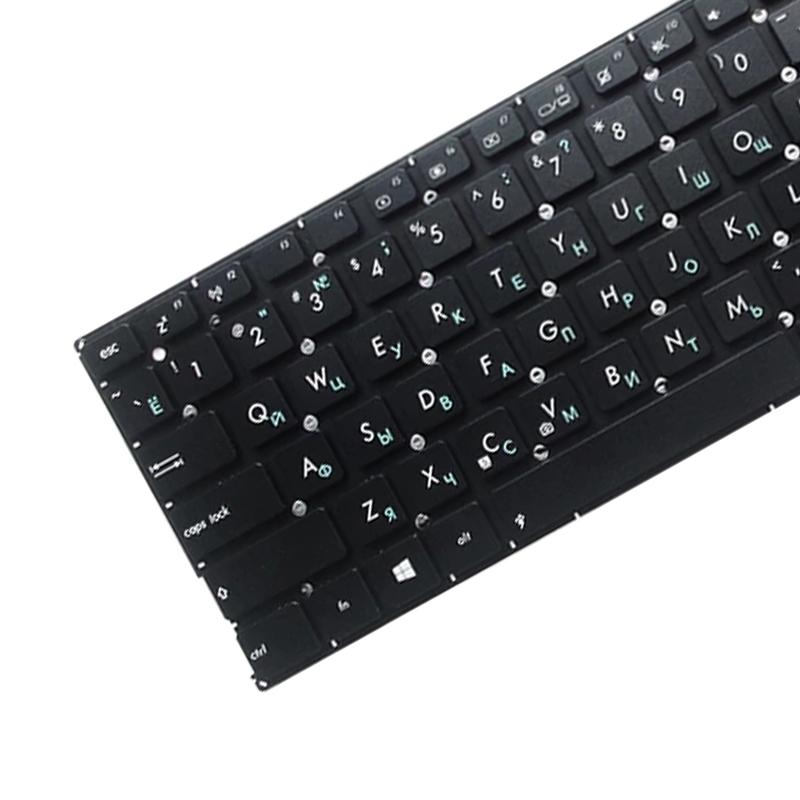 Russian Keyboard for Asus X556 Series - Black - White 9