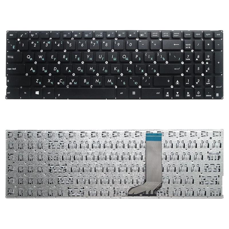 Russian Keyboard for Asus X556 Series - Black - White 10