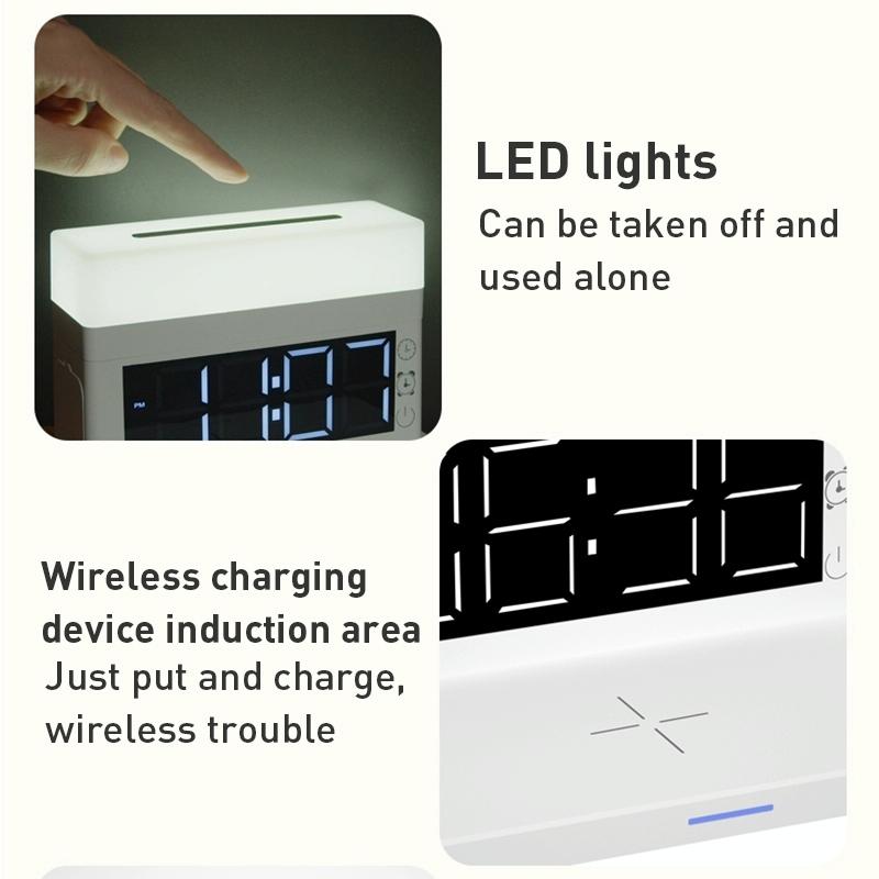 6 In 1 Wireless Charger N65 Multifunction - White 10