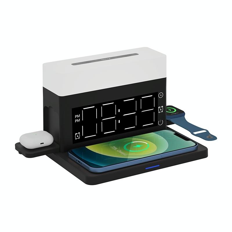 6 In 1 Wireless Charger N65 Multifunction - White 15