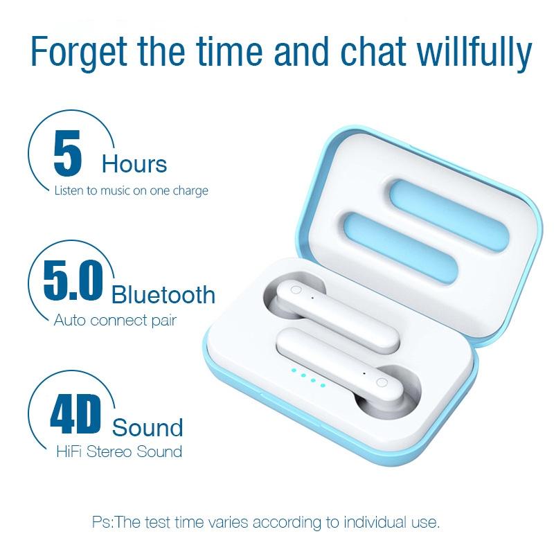 Wireless Touch Earphones with Magnetic Charging Box - Bluetooth 5.0 - White 7