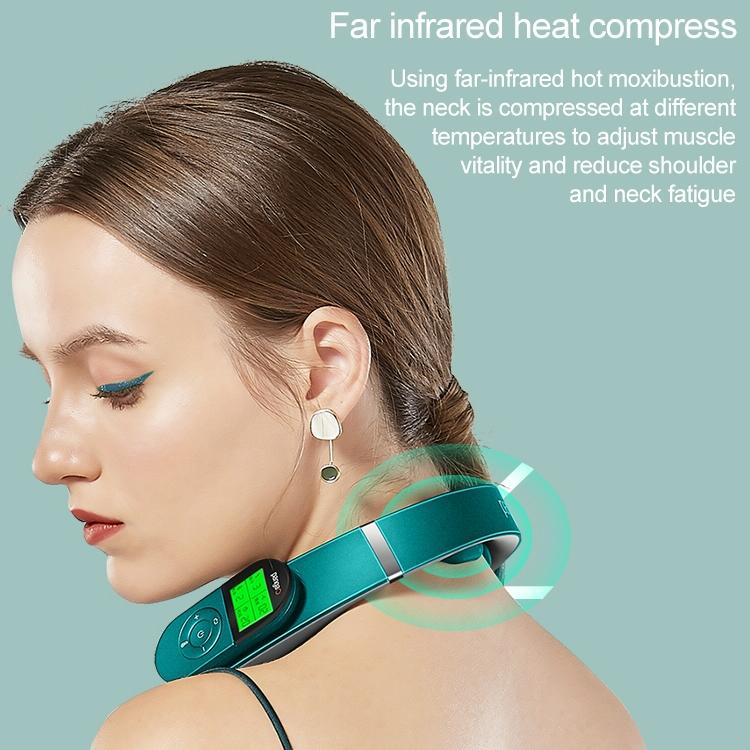 Pangao Smart Neck Massager Pulse Physiotherapy Device - White 5