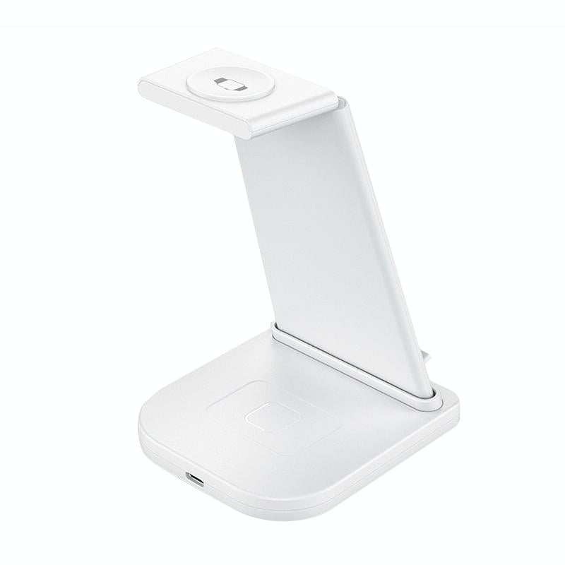 3 In 1 Foldable Charging Stand For Iphones Apple Watch And Airpods - White 4