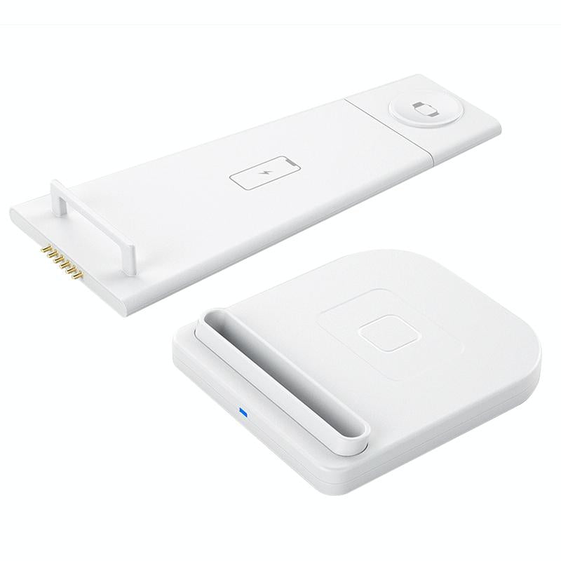 3 In 1 Foldable Charging Stand For Iphones Apple Watch And Airpods - White 5