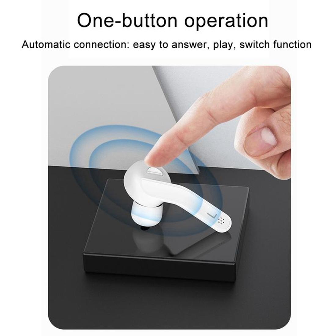 Wireless Stereo Earphones with Magnetic Charging Box - T-88 5