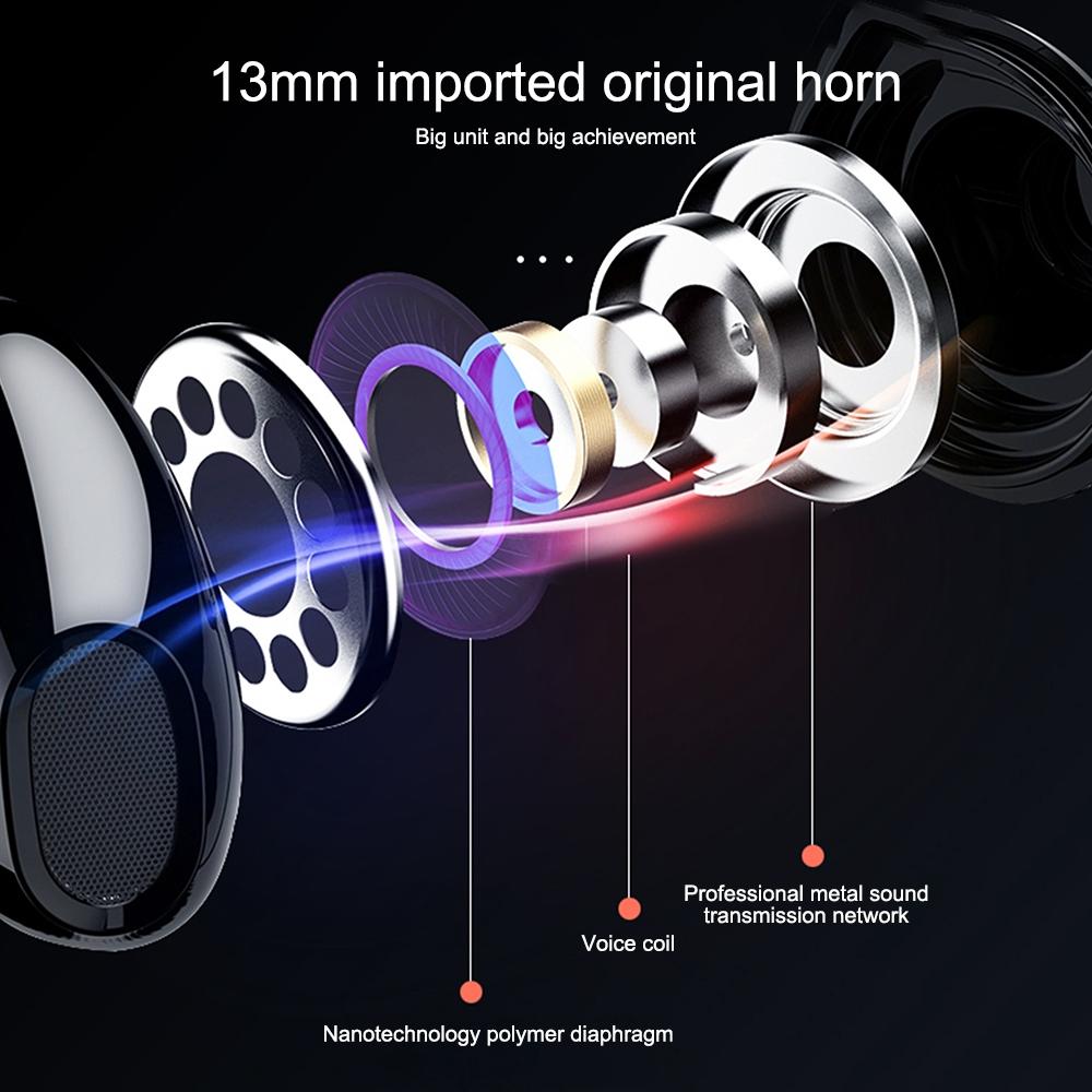 Waterproof Bluetooth Earphones with Noise Reduction and Charging Box 5