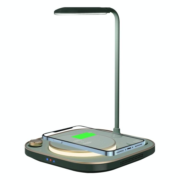 15W 3 In 1 Wireless Charger & Table Lamp - White 7