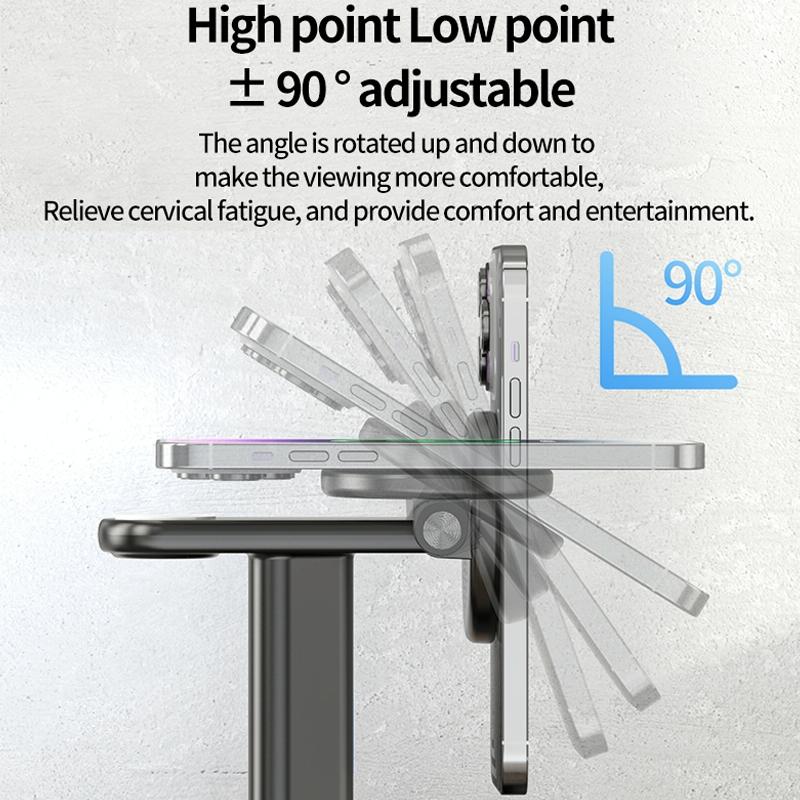3 In 1 Magnetic Wireless Charger Stand 15W - White 9