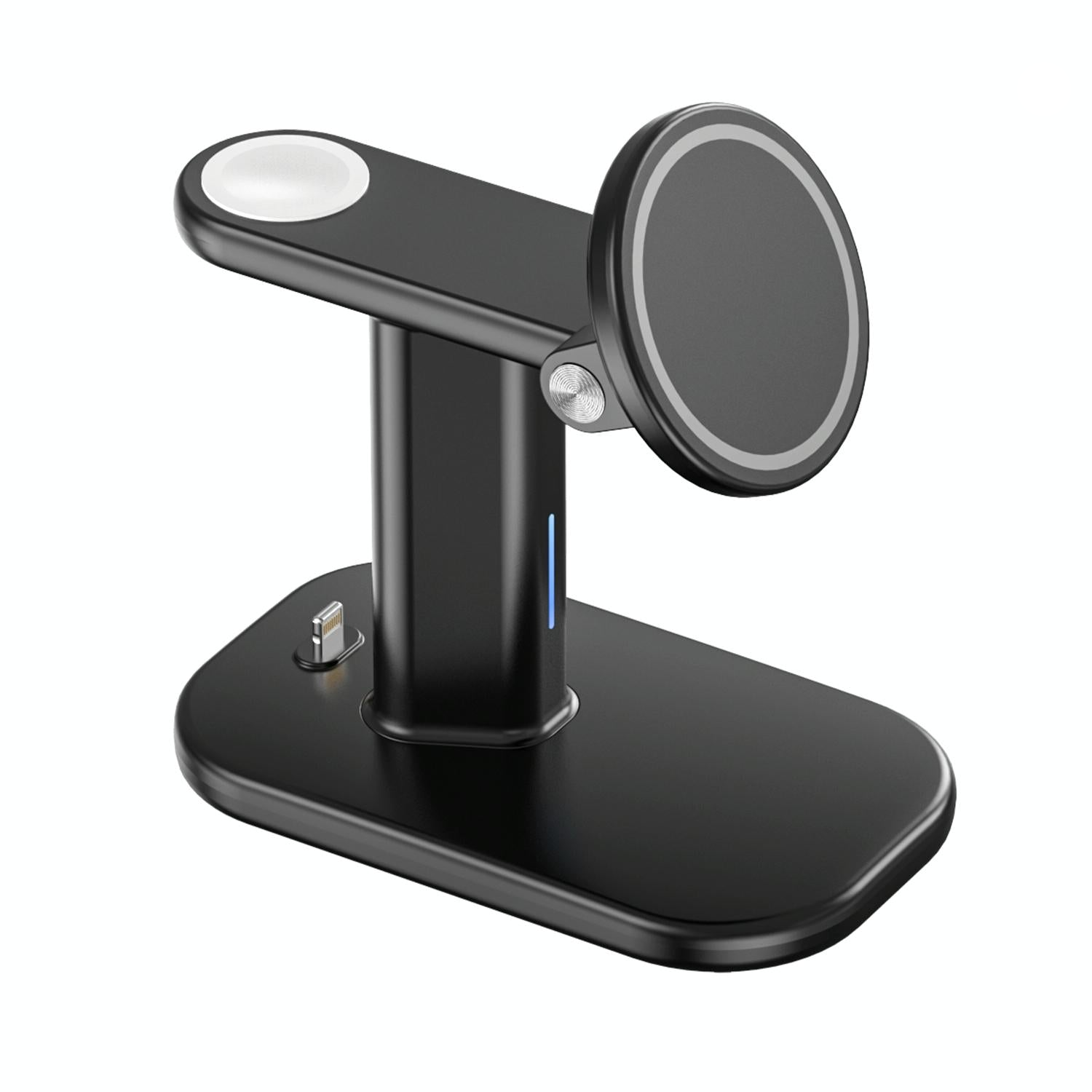 3 In 1 Magnetic Wireless Charger Stand 15W - White 14