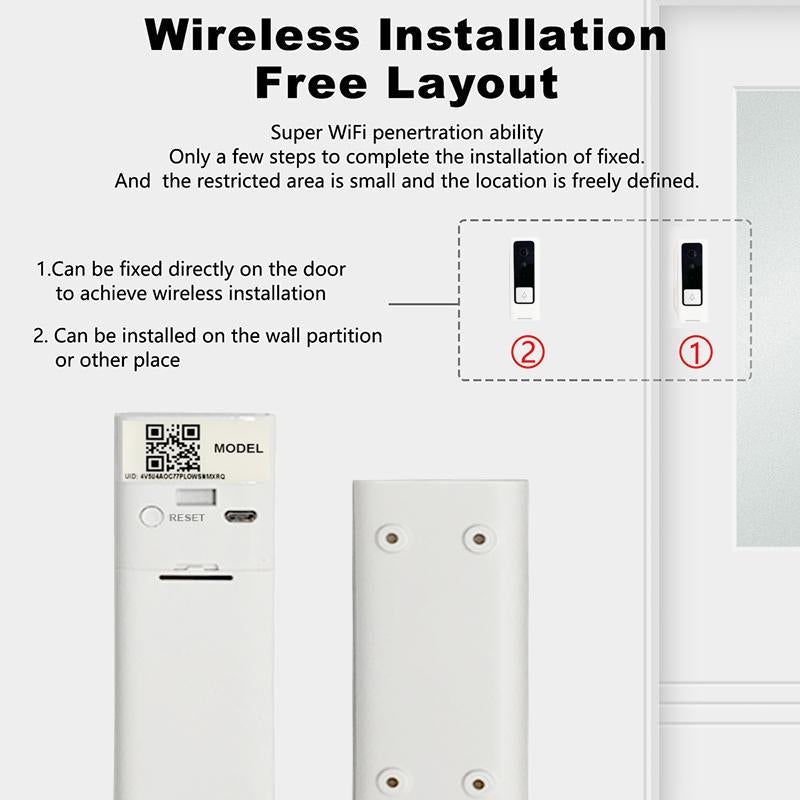 Smart Wifi Video Doorbell With Motion Detection & Two-Way Intercom - White 13