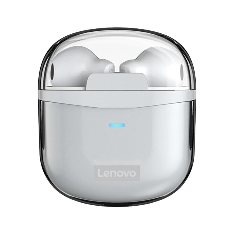 Transparent Jelly Bluetooth Earphones with Noise Reduction - White