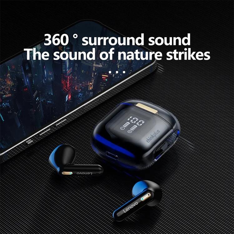 Wireless Bluetooth 5.0 Earphones with Led Display - Hifi Sound - White