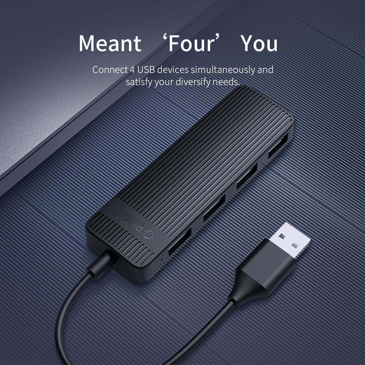 High-Speed 4-Port Usb 2.0 Hub 480Mbps - White 6
