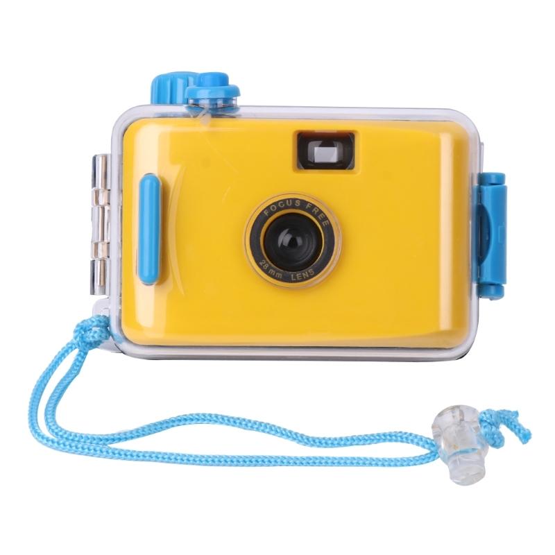 Waterproof Retro Film Camera for Kids - Mini Point-and-shoot 5m - White