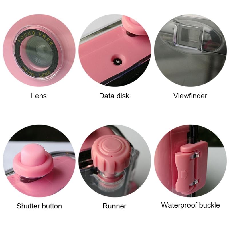 Waterproof Retro Film Camera for Kids - Mini Point-and-shoot 5m - White 6