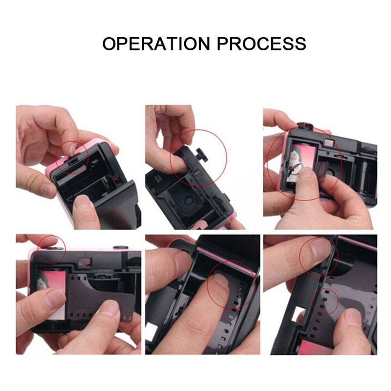 Waterproof Retro Film Camera for Kids - Mini Point-and-shoot 5m - White 7