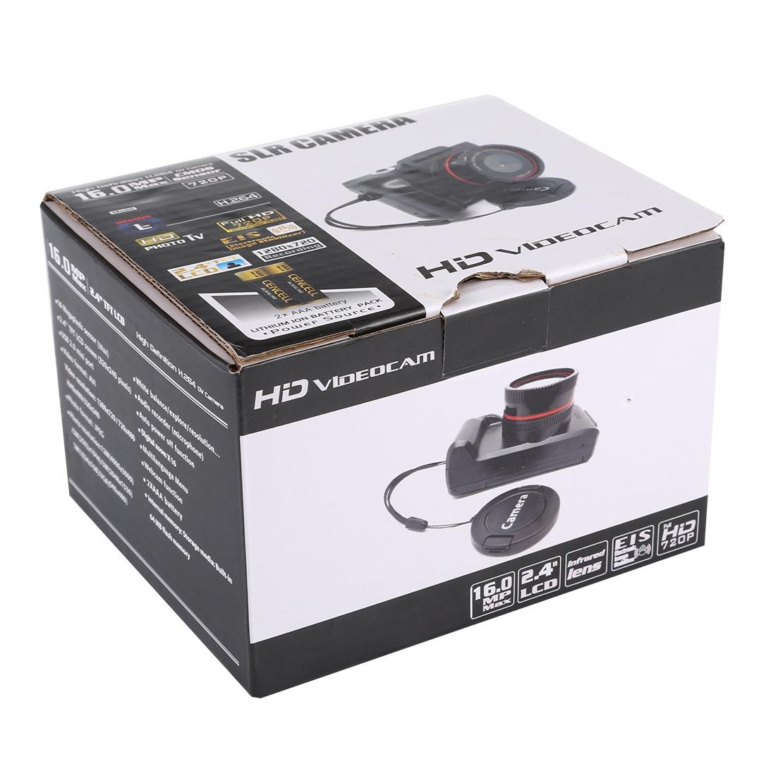 Hd 720p Recording Flip Screen Digital Camera with Interchangeable Lens and Infrared Lens - White 15